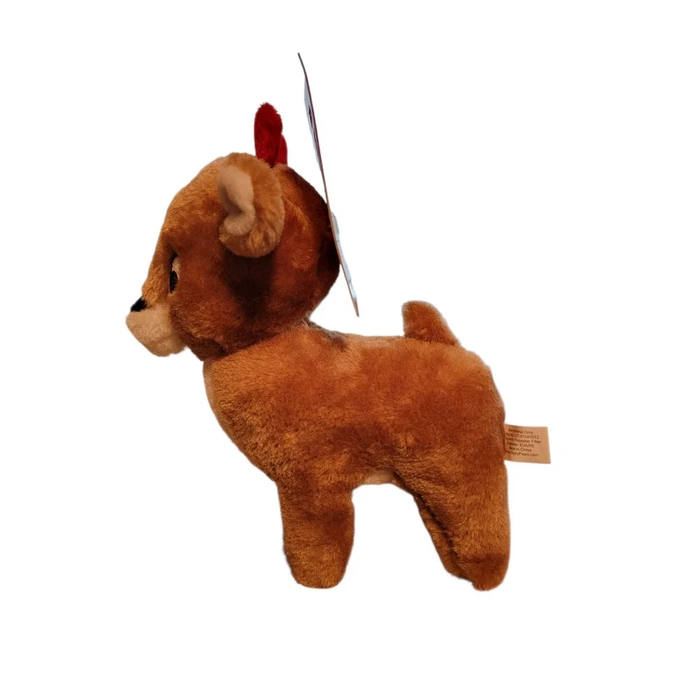 Zippy Paws Deluxe Reindeer Plush Dog Toy Holiday Squeaker 8